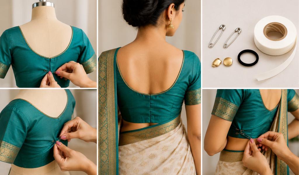 How to Alter a Saree Blouse That Is Too Big for a Perfect Fit?