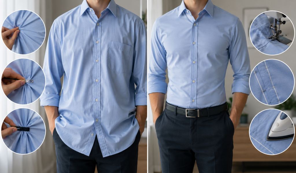 How to Fix a Button-Up Shirt Too Big