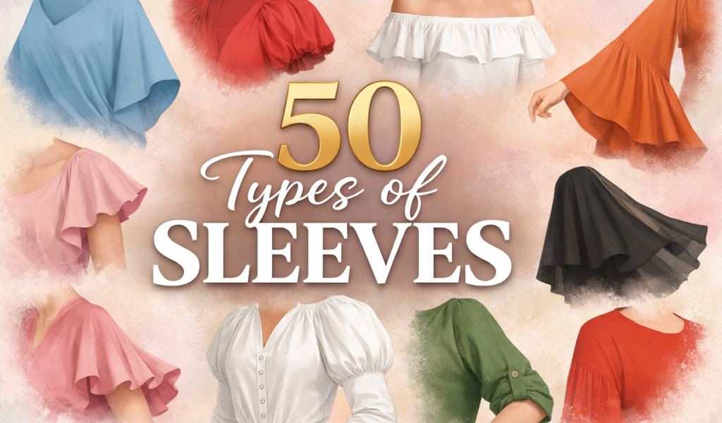50 Types of Sleeves for Dresses, Tops, and Blouses You Must Know