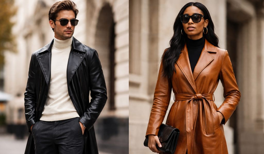 Longline and Trench-Style Leather Jackets