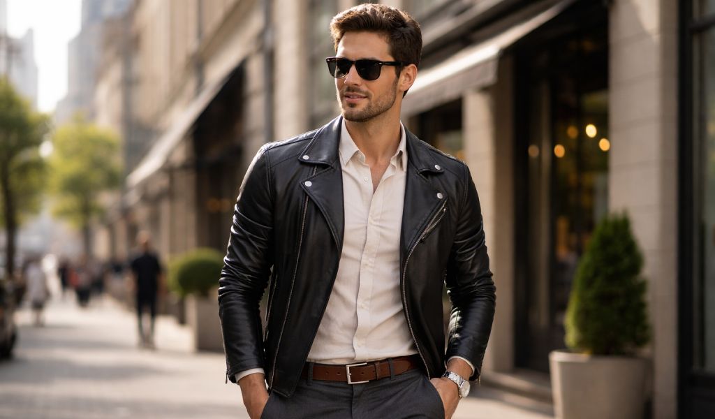 Smart Casual Looks with a Leather Jacket
