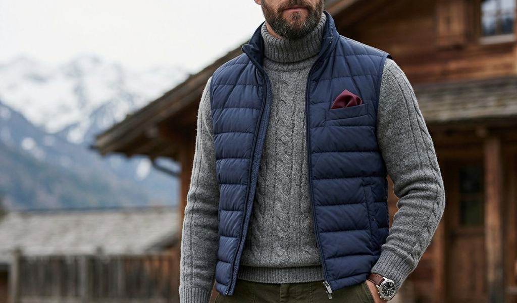 The Puffer and Quilted Vest : How to Wear a Vest